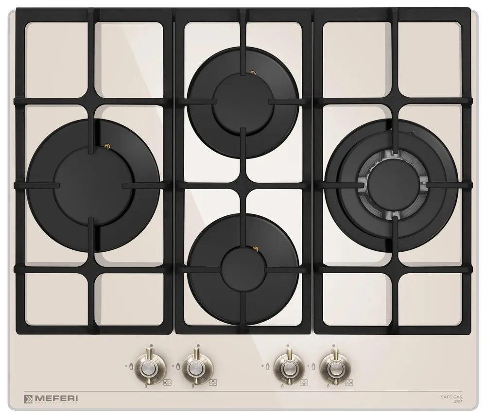 Детальное фото товара: MEFERI MGH604BG GLASS RETRO газовая поверхность