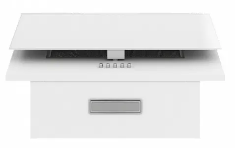 Детальное фото товара: Elikor Коралл 50П-430-К3Д белый/белое стекло