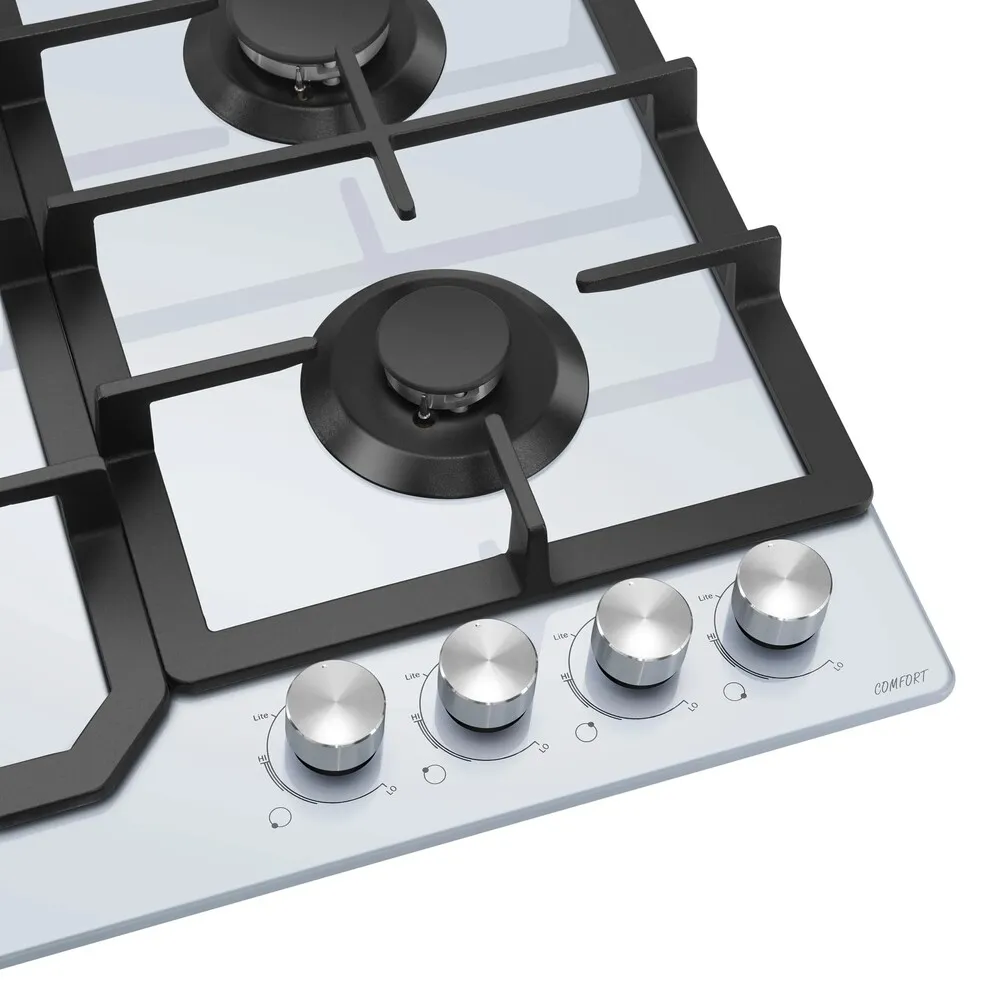 Детальное фото товара: MEFERI MGH604WH GLASS COMFORT газовая поверхность