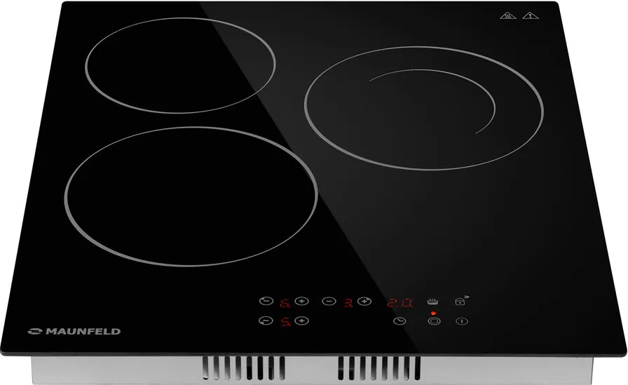 Детальное фото товара: Maunfeld CVCE453DBK стеклокерамическая поверхность