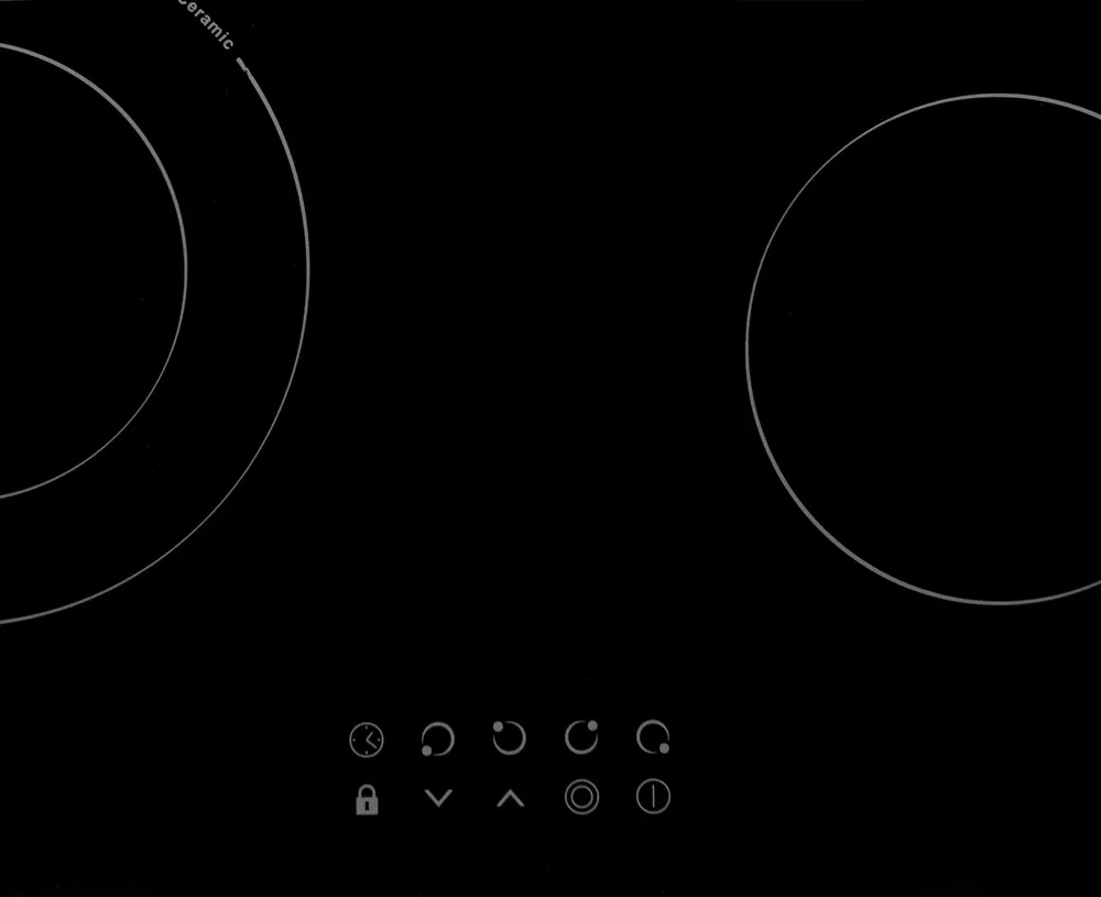 Детальное фото товара: Evelux HEV 641 B стеклокерамическая поверхность