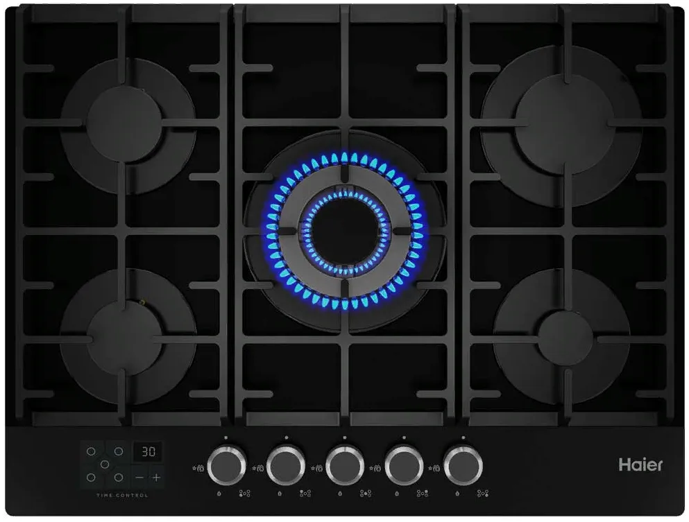 Фото товара: Haier HHX-G75CWSB газовая поверхность