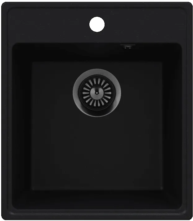 Фото товара: Maunfeld Perla 425 MFQS-425B, мойка, гранит, черный