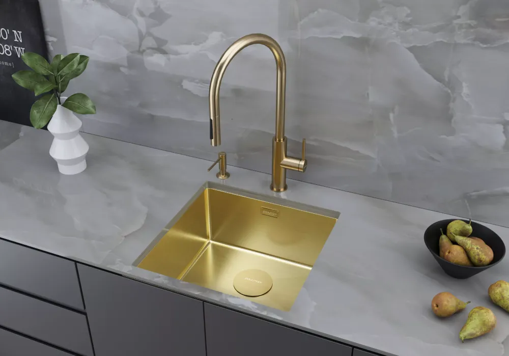 Детальное фото товара: Paulmark Senso, смеситель, светлое золото