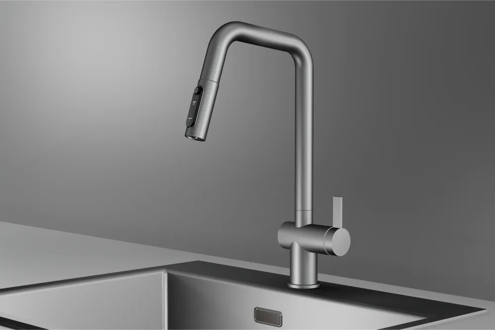 Детальное фото товара: GRANULA 7273 смеситель, сталь матовая