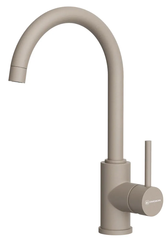 Фото товара: Omoikiri Shinagawa-P-SA, смеситель, гранит, бежевый