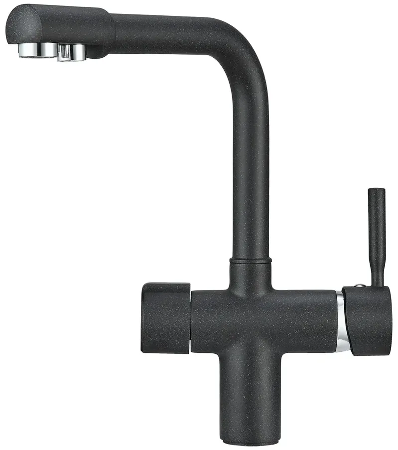 Фото товара: GRANULA 2088 смеситель, гранит, черный