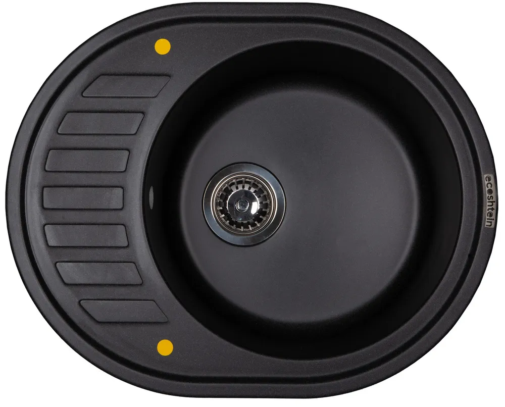 Фото товара: Ecoshtein KREIS OV 620, мойка, гранит, антрацит