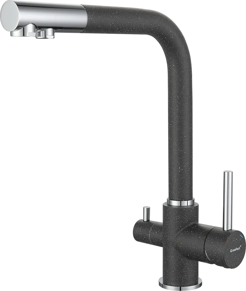 Фото товара: GranFest 3611, смеситель, мрамор, графит