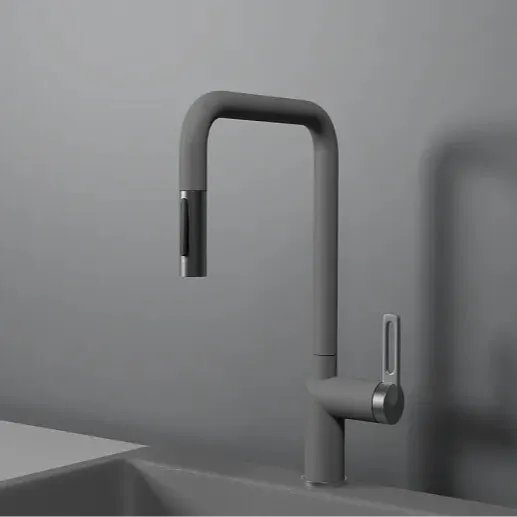 Фото товара: GRANULA 8173 смеситель, гранит, алюминиум