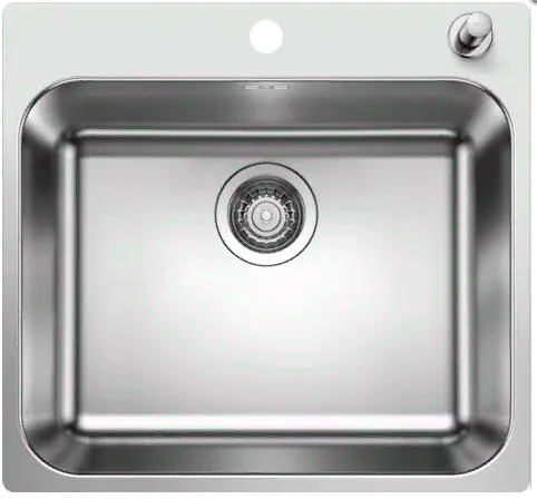 Фото товара: Blanco Supra 500-IF/A, мойка, нержавеющая сталь полированная, с клапаном-автоматом