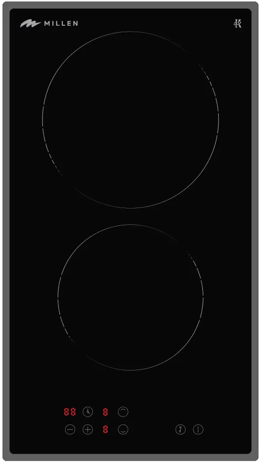 Фото товара: MILLEN MEH 301 BL стеклокерамическая поверхность