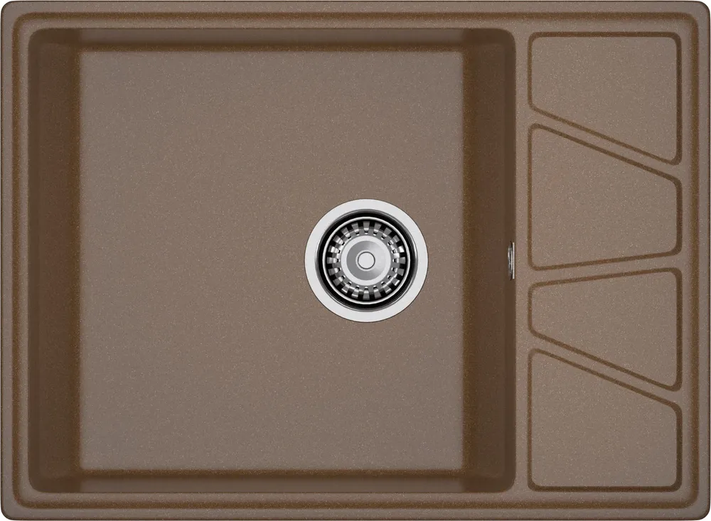 Детальное фото товара: GranFest VERTEX GF-V-680L, мойка, мрамор, терракот