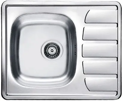 Фото товара: ALVEUS ZOOM 10 NAT-90, мойка, нержавеющая сталь (в комплекте с сифоном 1130550)