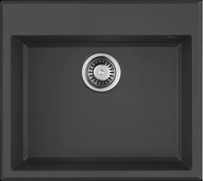 Фото товара: Omoikiri Tedori 57-BL, мойка, гранит, черный