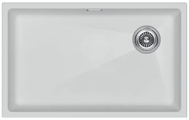 Детальное фото товара: Paulmark LUMI 74UNI-SKEW, мойка, гранит, белый