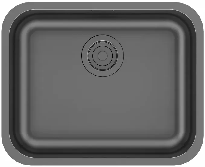 Фото товара: Paulmark VELLO 53 UNI, мойка, нержавеющая сталь, вороненая сталь