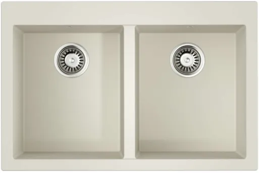 Фото товара: Omoikiri Bosen 80-2-WH, мойка, гранит, белый