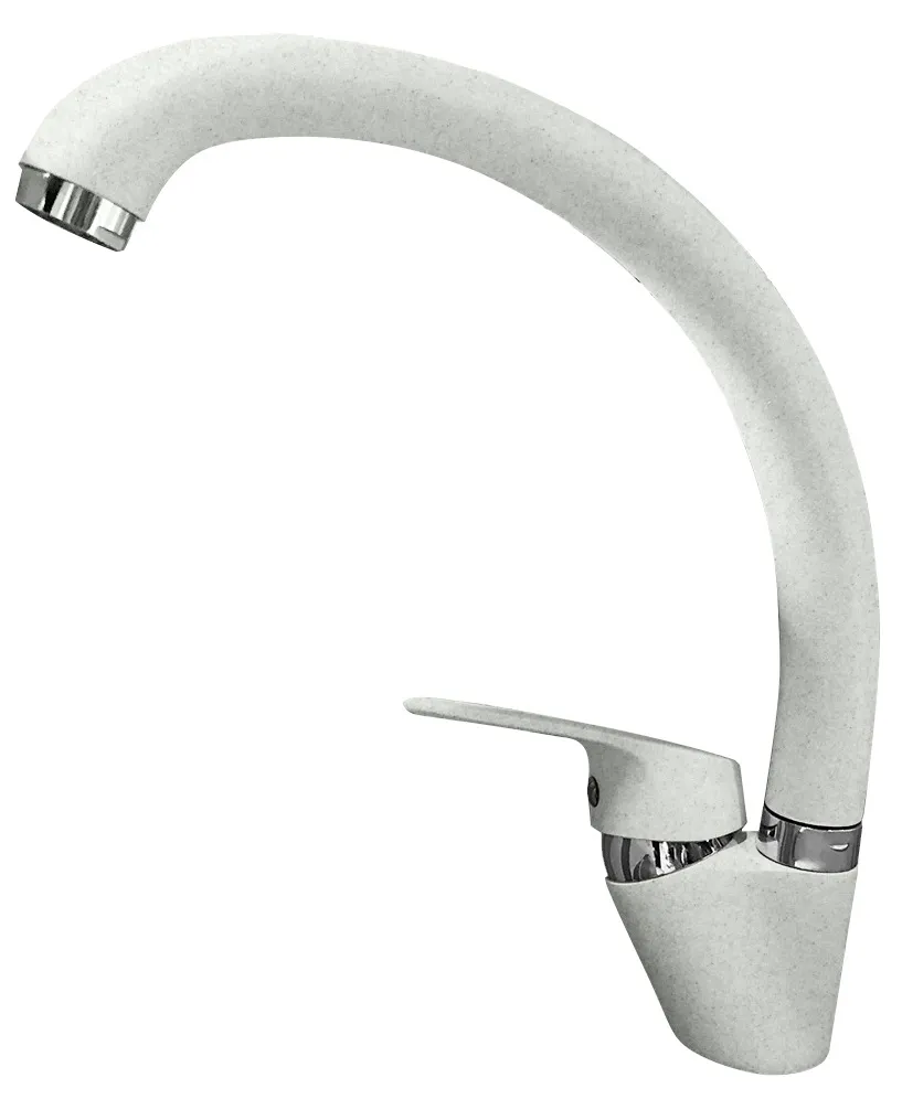 Фото товара: GranFest QUARZ Z3323, смеситель, гранит, белый