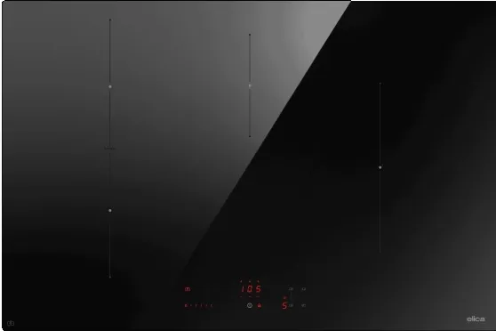 Фото товара: ELICA RATIO CONNEX 804 PLUS BL индукционная поверхность