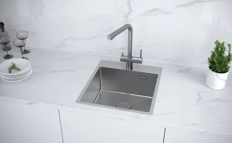 Детальное фото товара: KUCHENSTERN WERK 45, мойка, нержавеющая сталь