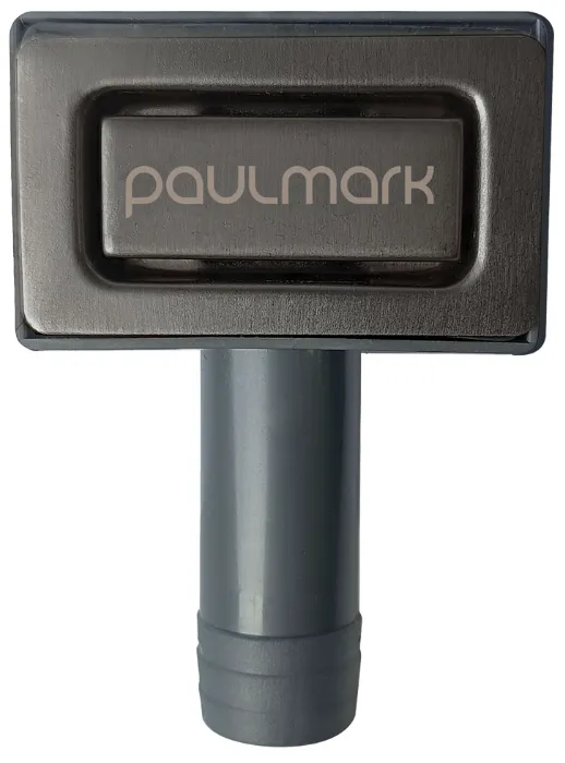Детальное фото товара: Paulmark PM22-BS, перелив прямоугольный с логотипом, брашированная нержавеющая сталь