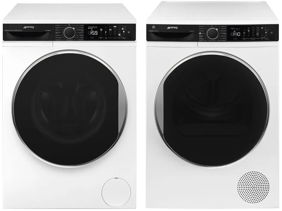 Фото товара: Smeg стирка WM3T60CRU + сушка DT393RU4 + соед.эл KITSPDT