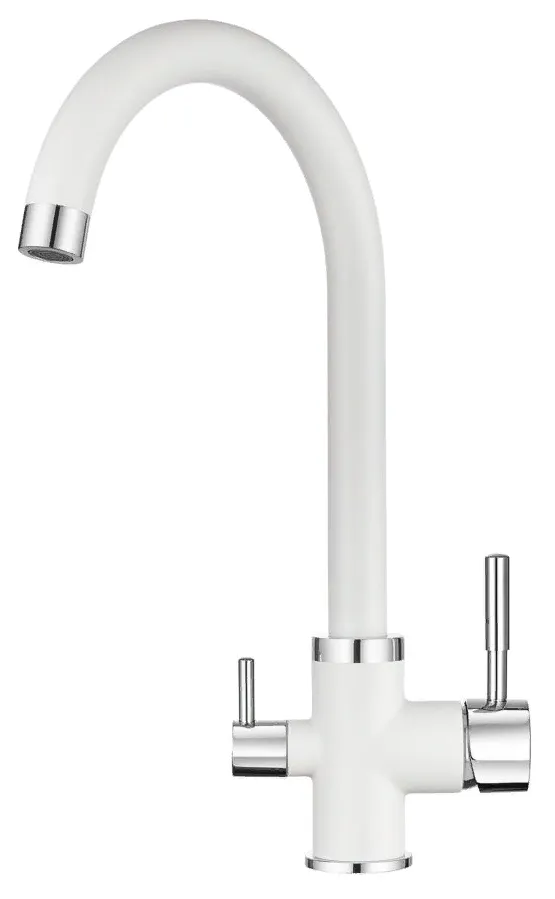 Фото товара: GRANULA 2168 смеситель, гранит, арктик (белый)