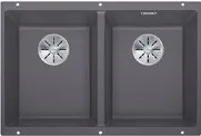 Детальное фото товара: Blanco Subline 350/350-U, мойка, гранит, темная скала