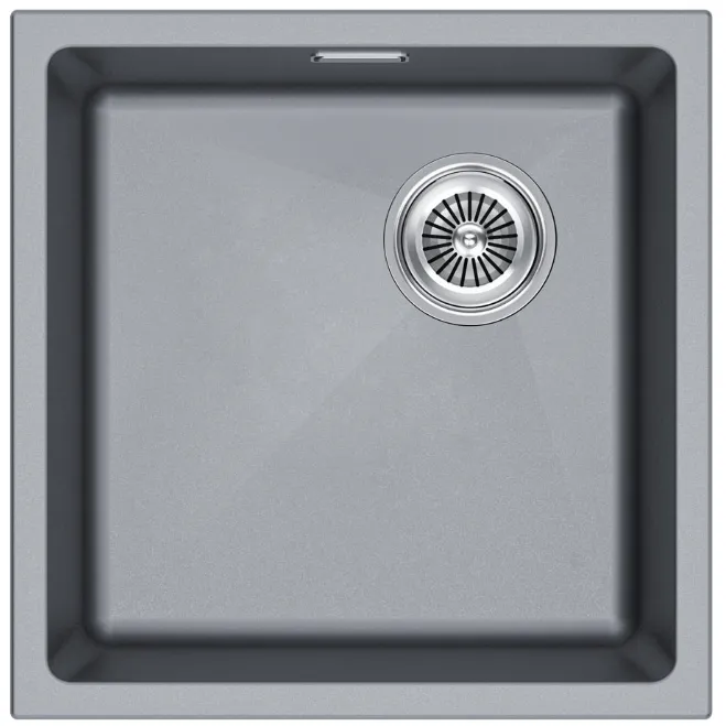 Детальное фото товара: Paulmark LUMI 45UNI-SKEW, мойка, гранит, серый металлик