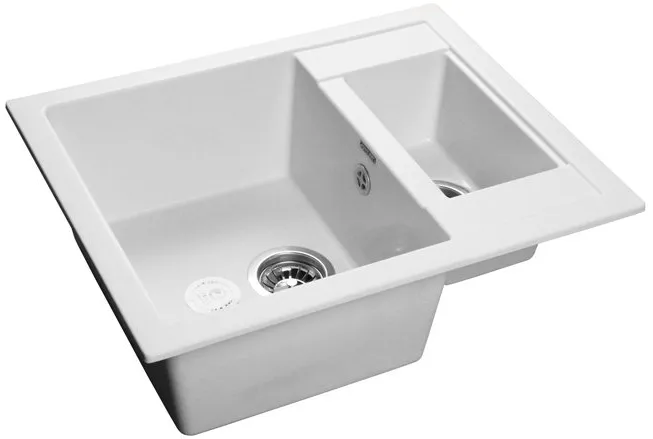 Детальное фото товара: GranFest QUADRO GF-Q-610 K, мойка, мрамор, иней