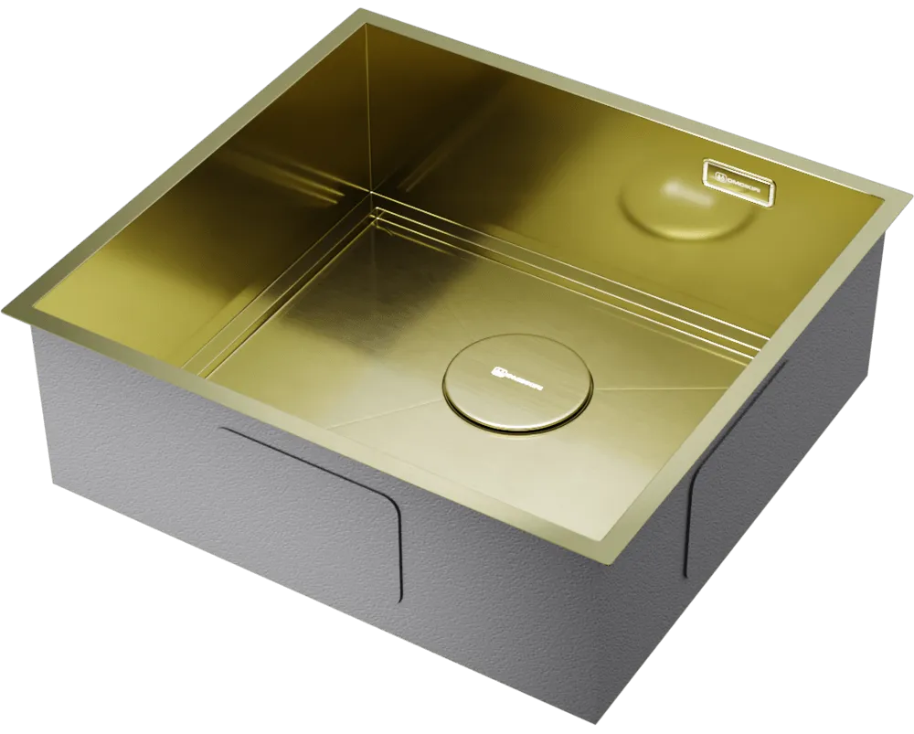 Детальное фото товара: Omoikiri Kasen 48-26 INT LG, мойка, нержавеющая сталь/светлое золото