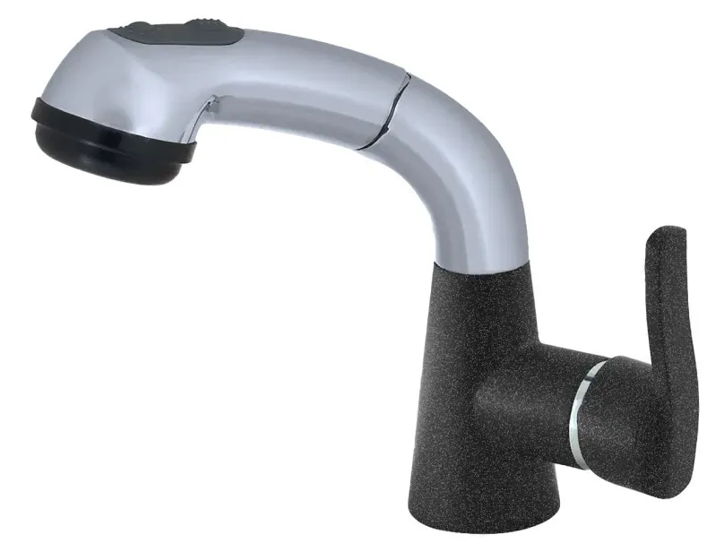 Фото товара: GranFest 3773, смеситель, мрамор, графит