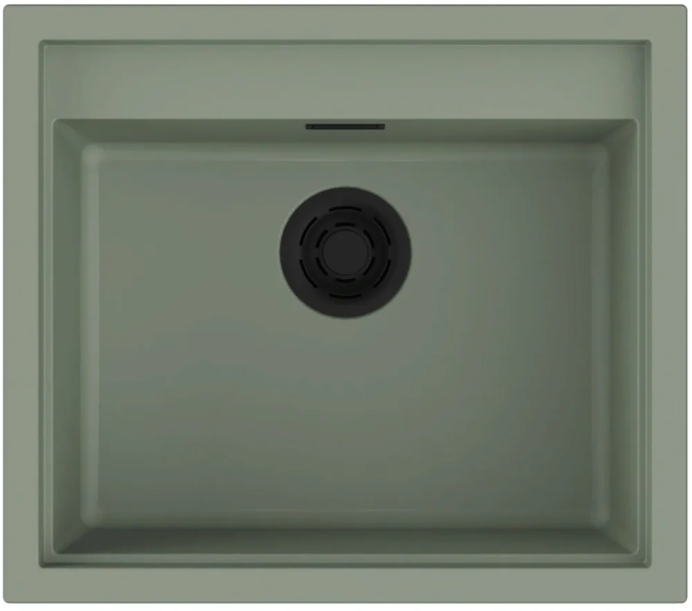 Детальное фото товара: Omoikiri Sintesi 57-WG, мойка, керамика, wind green