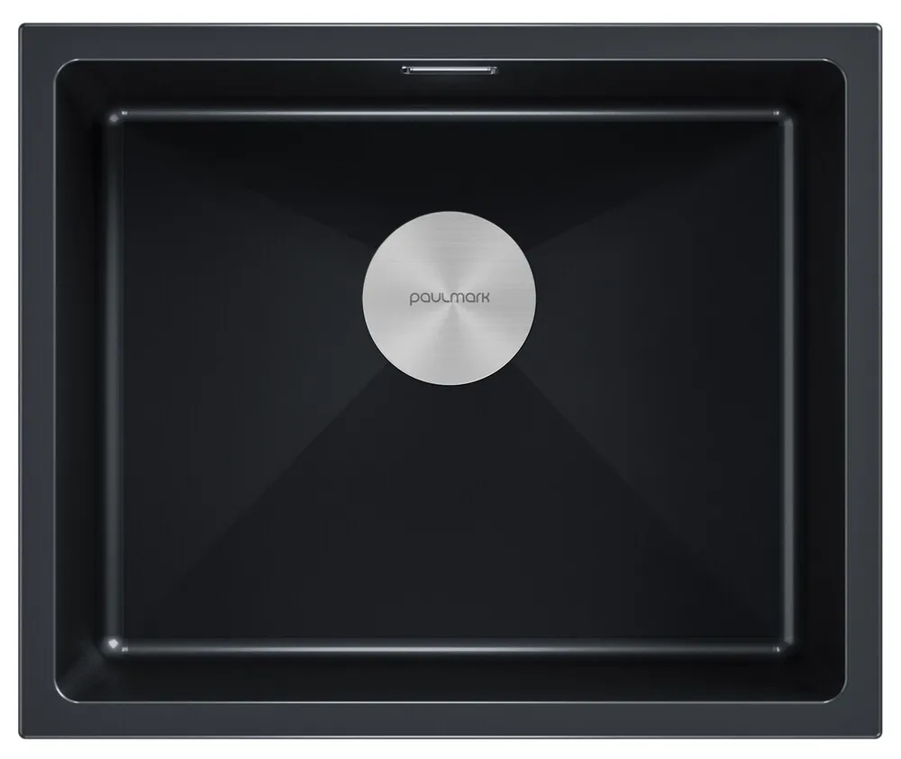 Фото товара: Paulmark LUMI 55UNI, мойка, гранит, черный металлик
