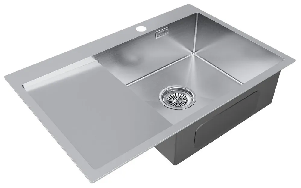 Детальное фото товара: Paulmark KRONER 78F, мойка, нержавеющая сталь брашированная