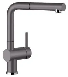 Фото товара: Blanco Linus-S, смеситель, гранит, темная скала