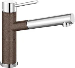 Фото товара: Blanco Alta-S Compact, смеситель, хром/кофе