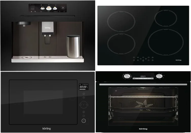 Фото товара: KORTING HI 64044 B + OKB 8481 ESN PYRO + KMI 825 TGN + KCM 9830 BCG