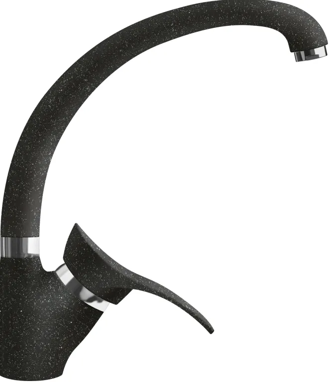 Фото товара: LAVA SG01 BASALT, смеситель, гранит, черный