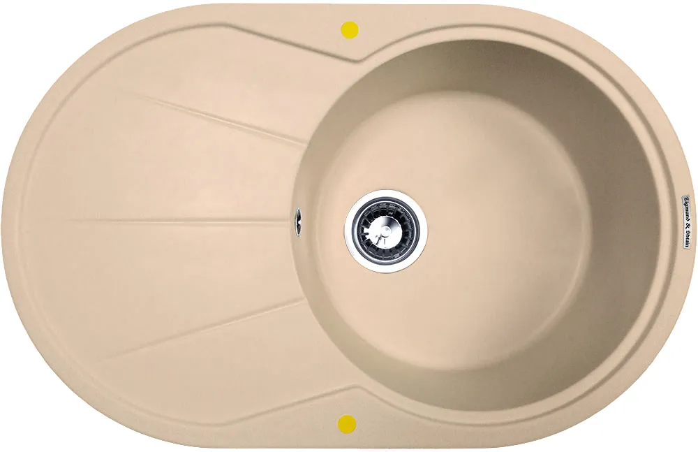 Фото товара: Zigmund & Shtain KREIS OV 770B, мойка, топленое молоко