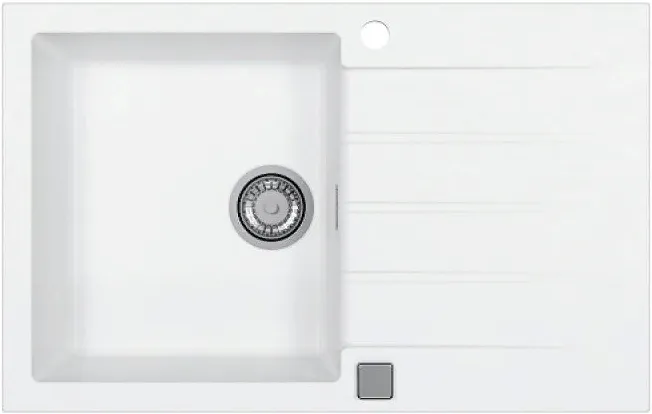 Детальное фото товара: ALVEUS GRANITAL CADIT 20 ARCTIC - G11, мойка, гранит, белый (в комплекте с сифоном 1132823)