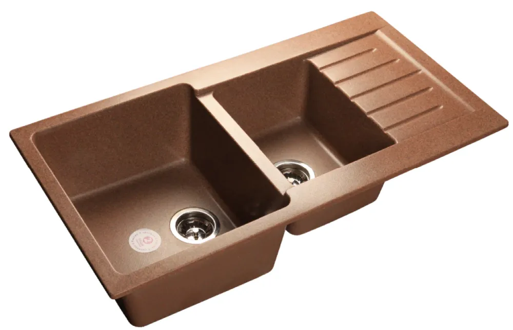 Фото товара: GranFest PRACTIK GF-P-980 KL, мойка, мрамор, терракот