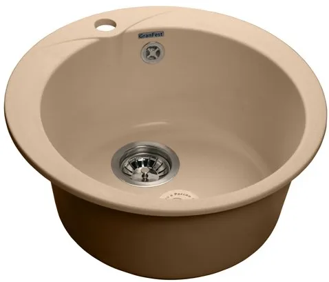 Фото товара: GranFest RONDO GF-R-480, мойка, мрамор, топаз