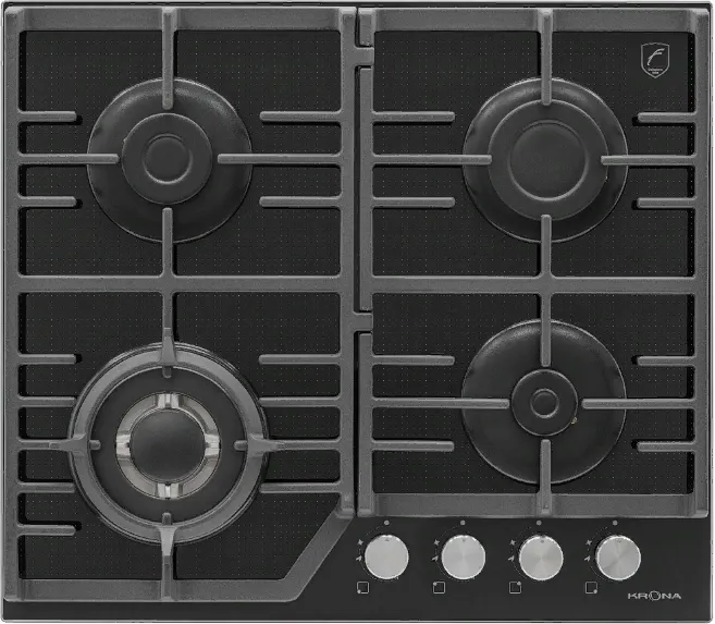 Фото товара: Krona ARDENTE 60 BL газовая поверхность