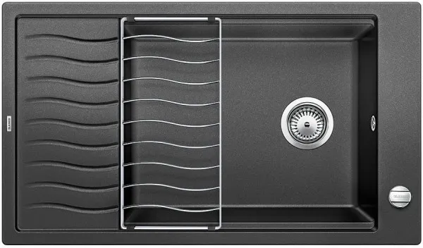 Фото товара: Blanco Elon XL 8S, мойка, гранит, антрацит с клапаном-автоматом