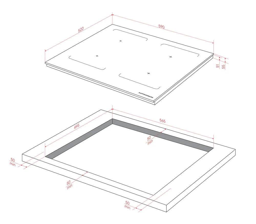 Детальное фото товара: Kuppersberg ICI 629 индукционная поверхность
