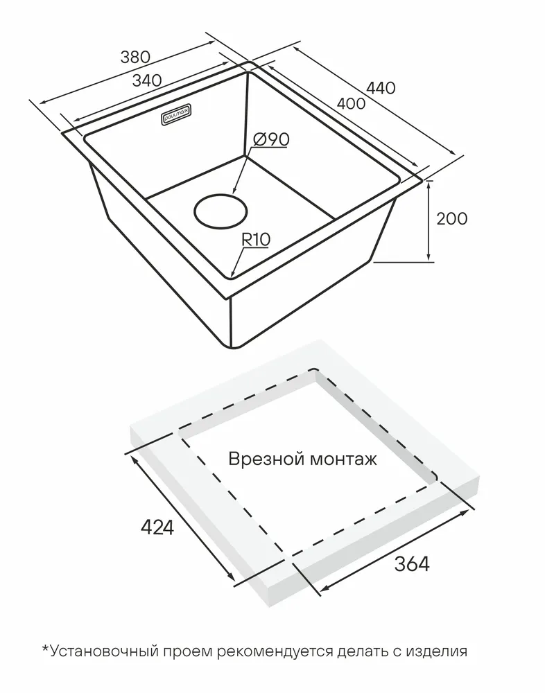 Схема встраивания