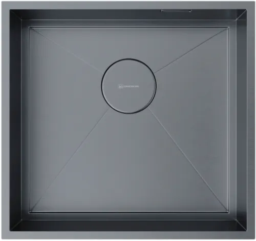 Детальное фото товара: Omoikiri Kasen 48-26 INT GM, мойка, нержавеющая сталь/вороненая сталь 