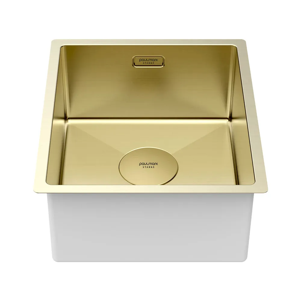 Детальное фото товара: Paulmark NEXT 38 UNI, мойка, нержавеющая сталь, светлое золото